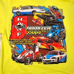 Hoosier Racing Fans Neon Yellow T-Shirt
